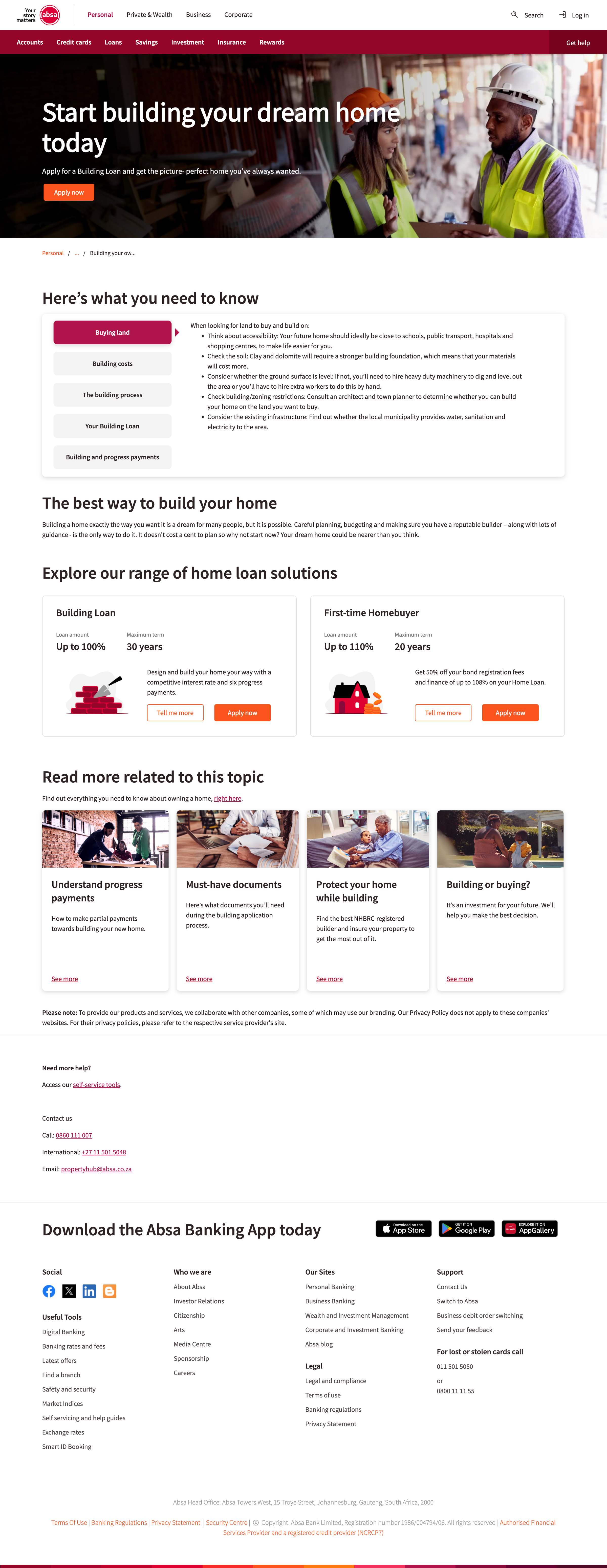 Building loan