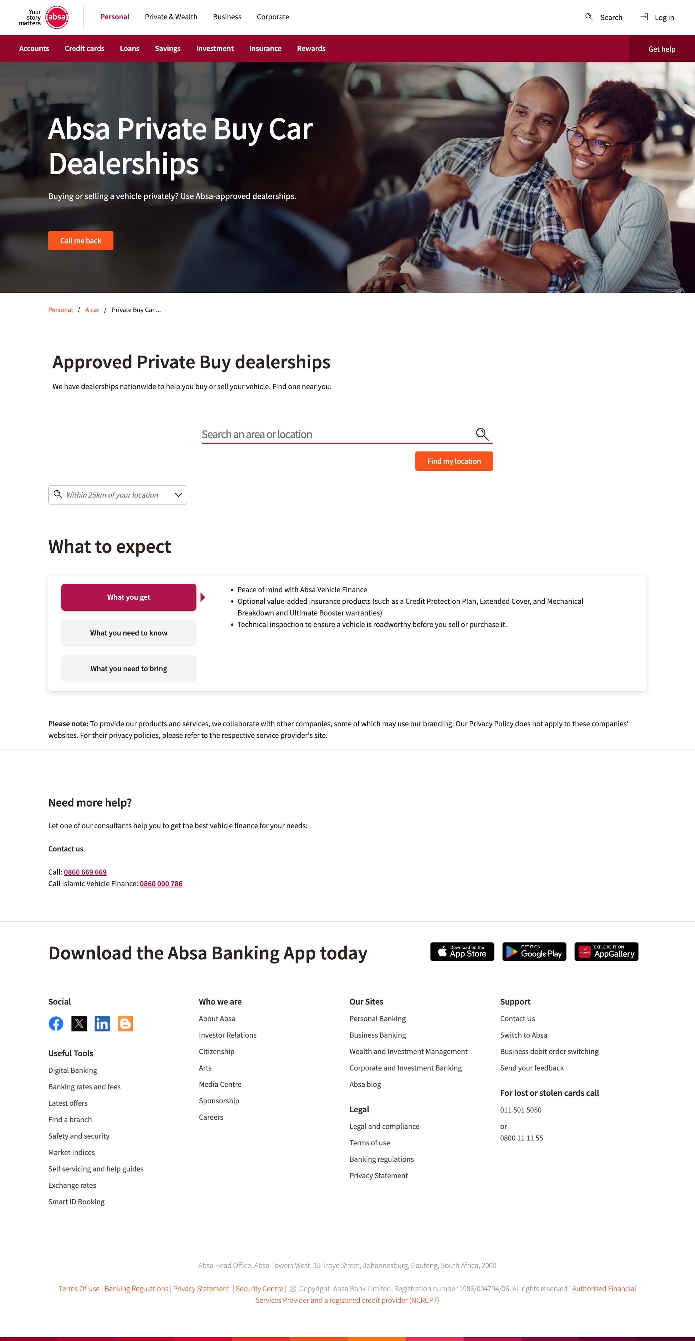 Private buy dealerships