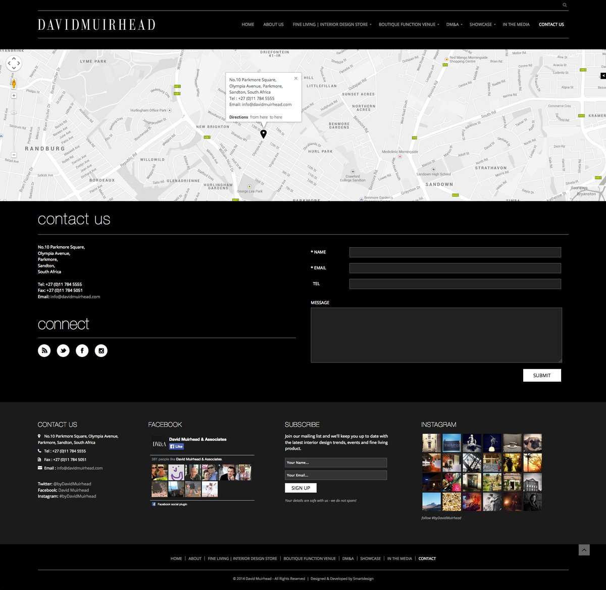 Contact. Randburg office, map, contact form.